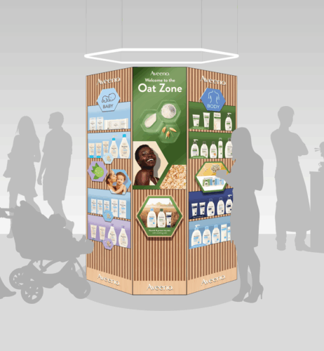 Mockup of Aveeno billboard